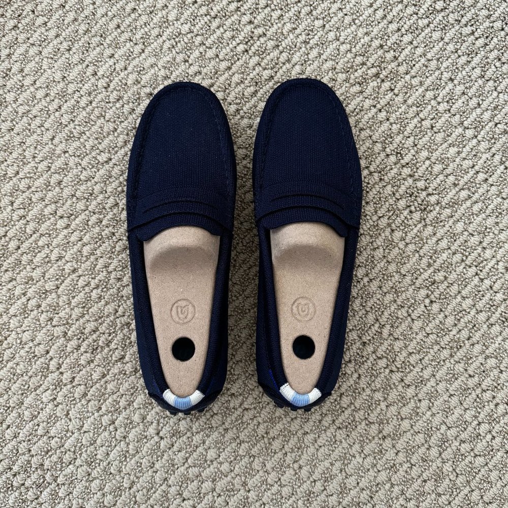 NIB - Rothy’s The Driver Navy Sapphire 7 7.5 Moccasin Loafer